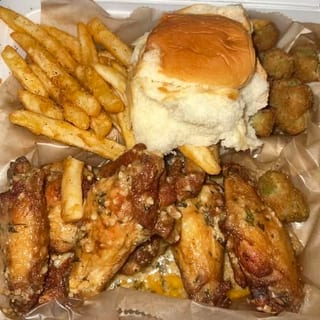 6 Wings + 2 Sides + 1 flavor