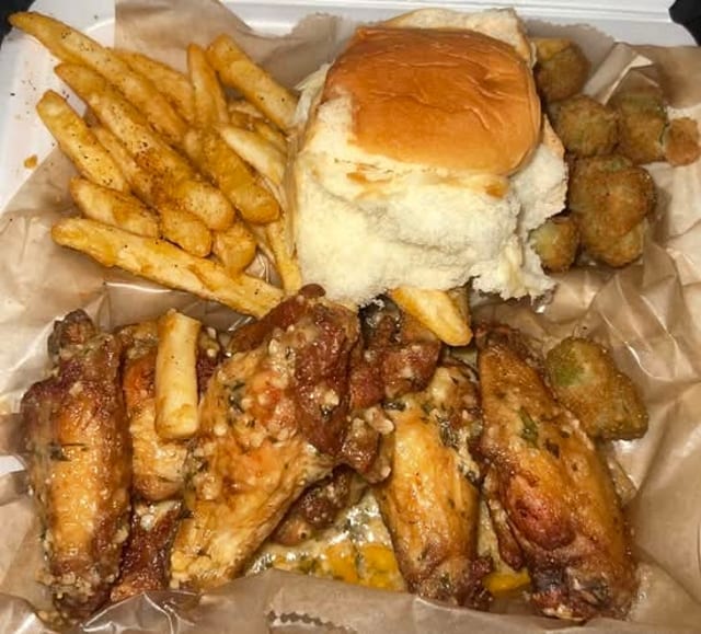 6 Wings + 2 Sides.