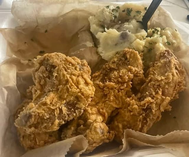 Fried Ribs W/2 Sides.