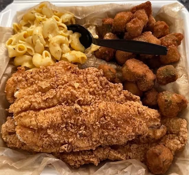 Fried Catfish + 2 Sides.