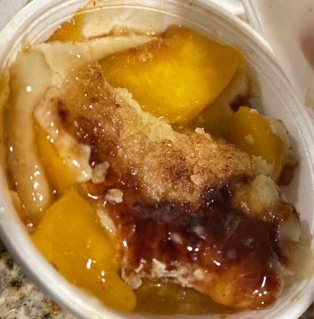 Peach Cobbler.